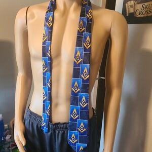 STEVEN HARRIS 100% Polyester MEN'S MASONIC 60" SUIT TIE